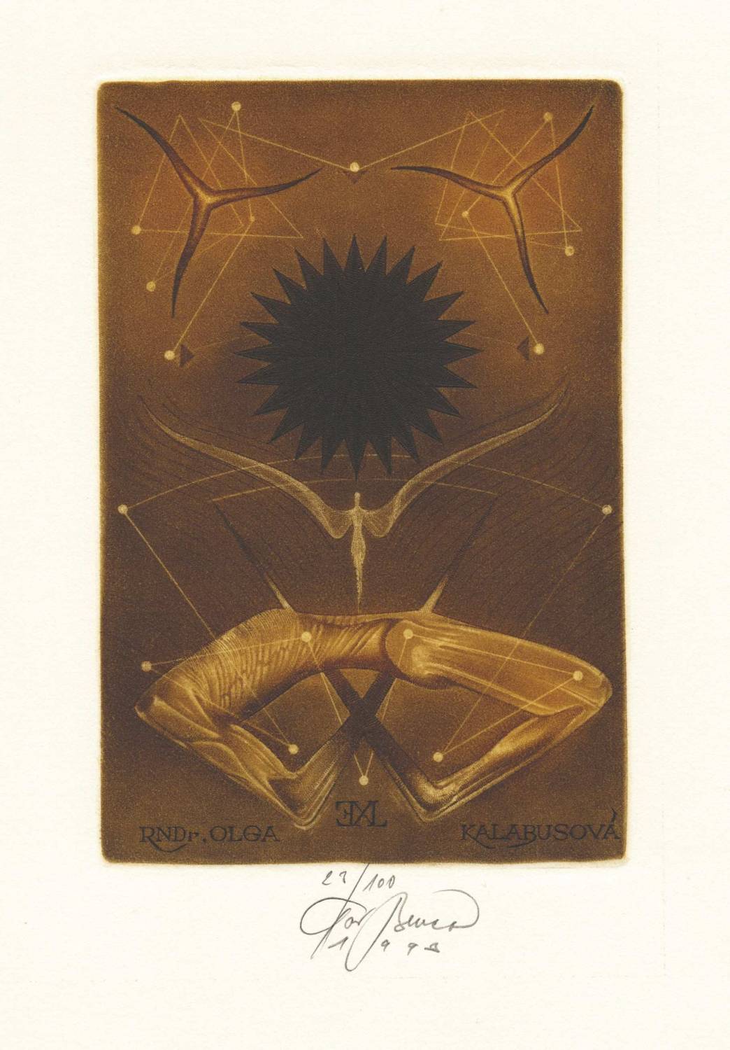 Exlibris Olga Kalabusová