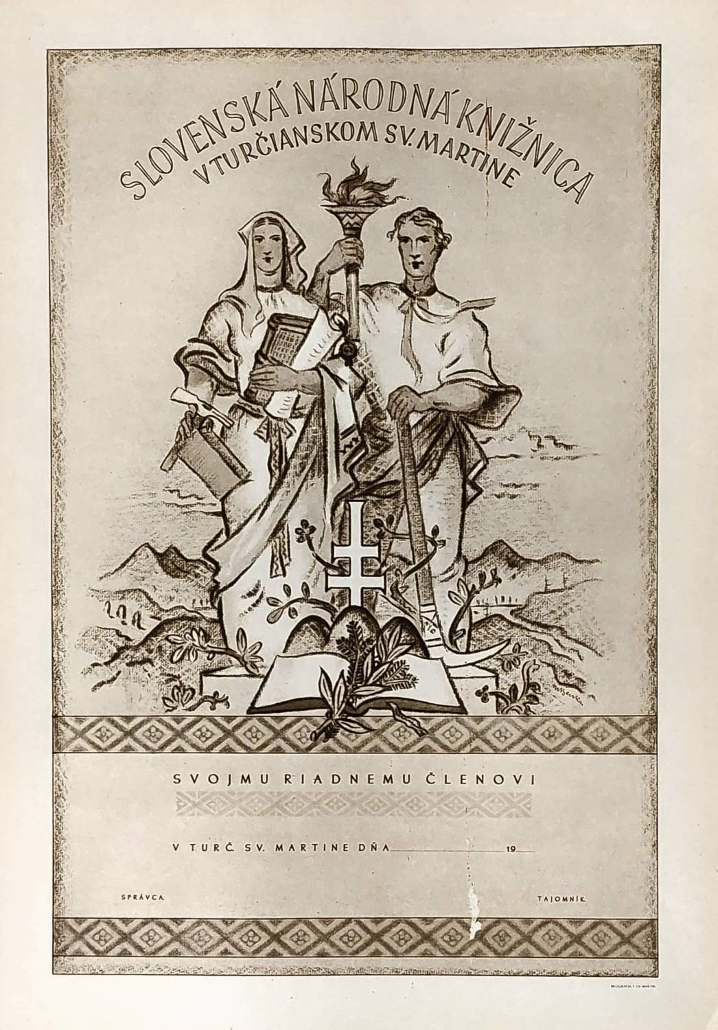 Slovenská národná knižnica, diplom