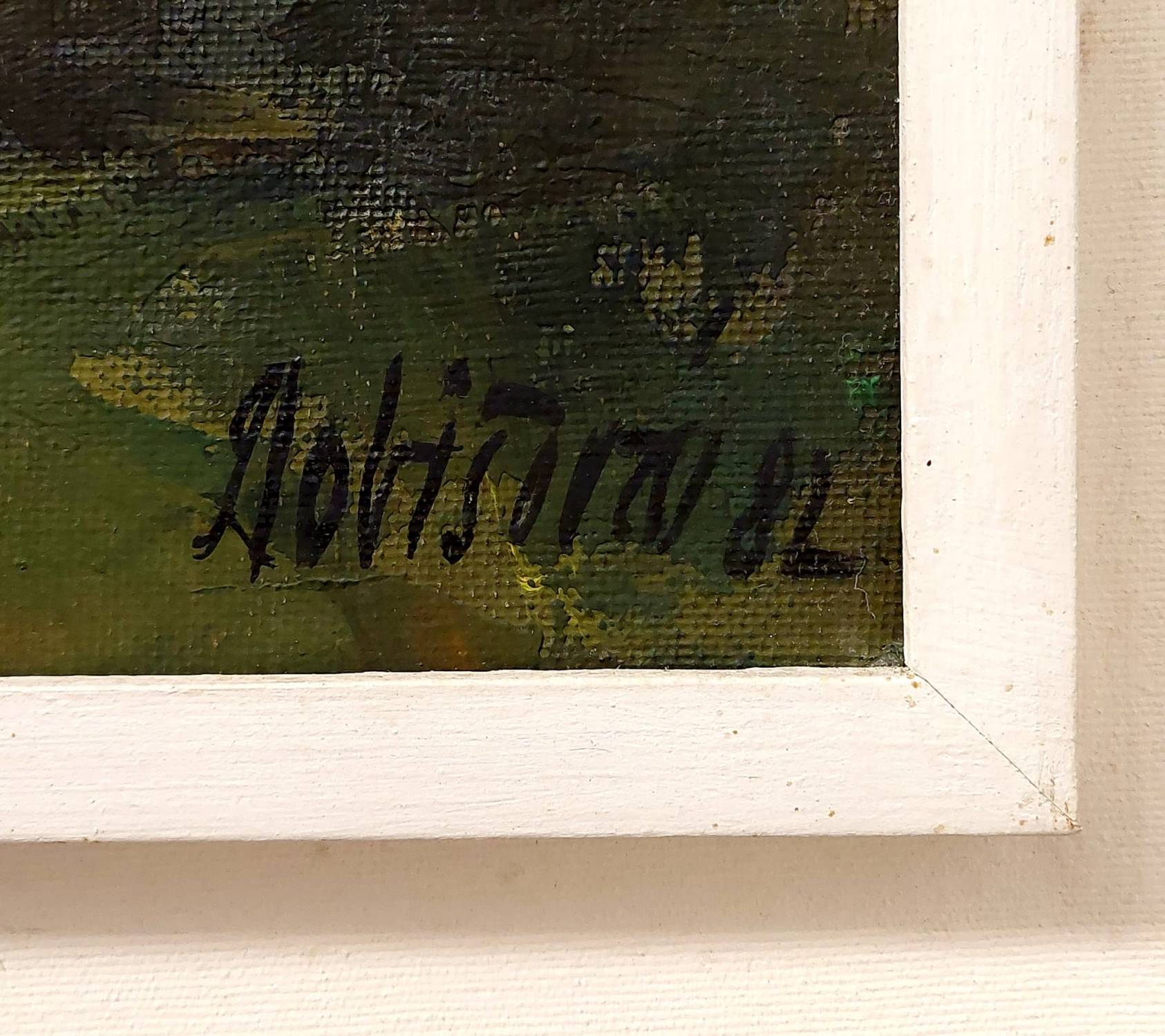 Chryzantémy v modrom