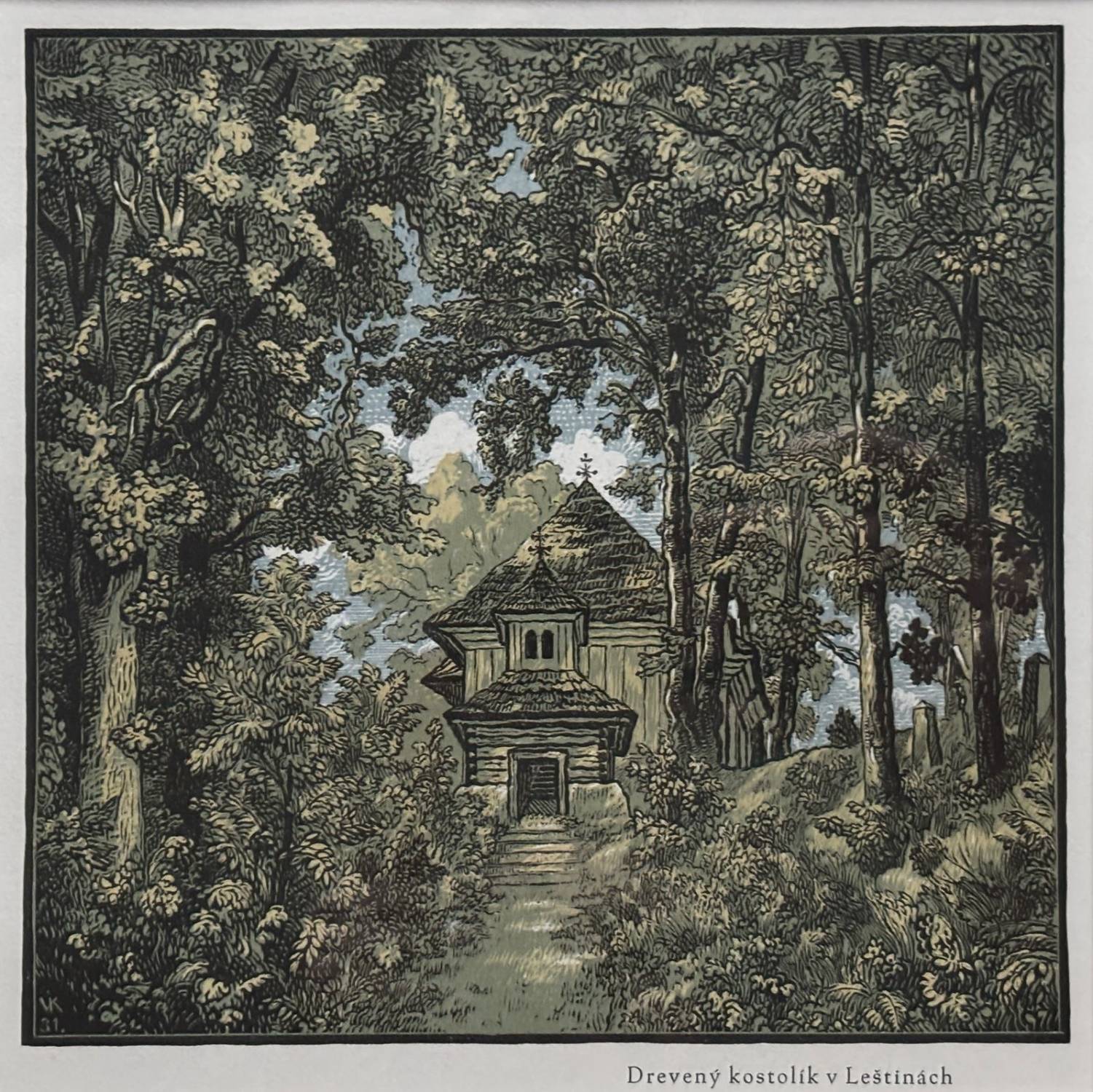 Drevený kostolík v Leštinách
