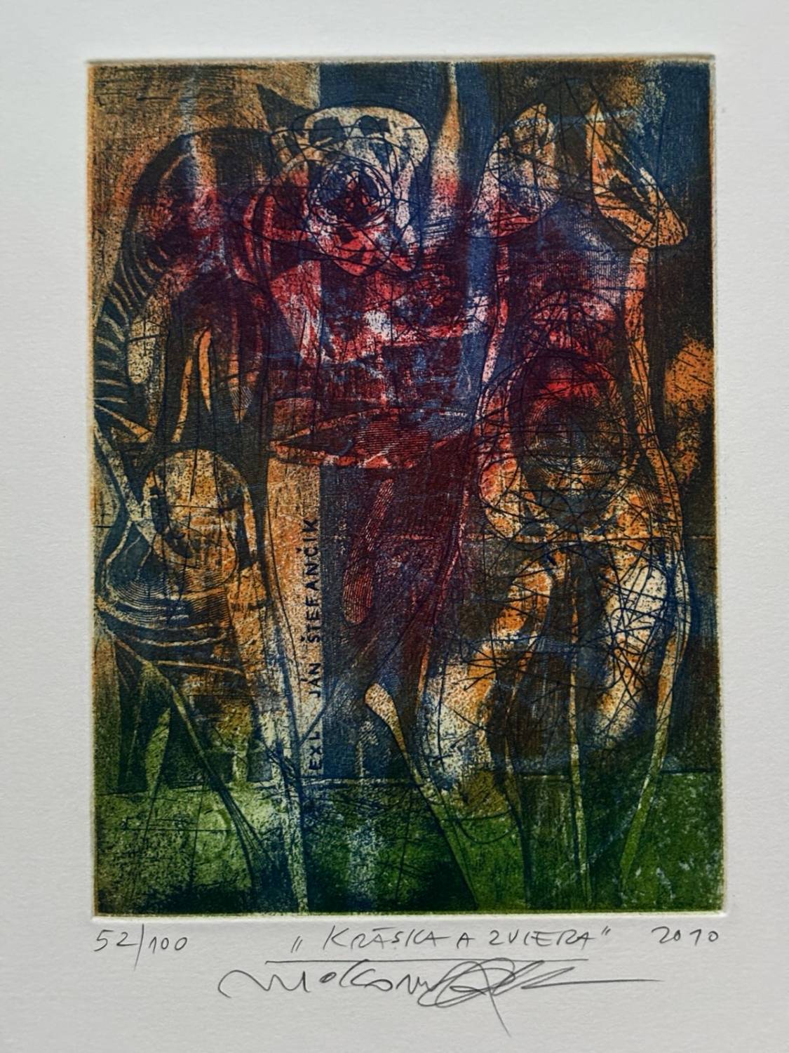 Ex Libris Ján Štefančík (Kráska a zviera)