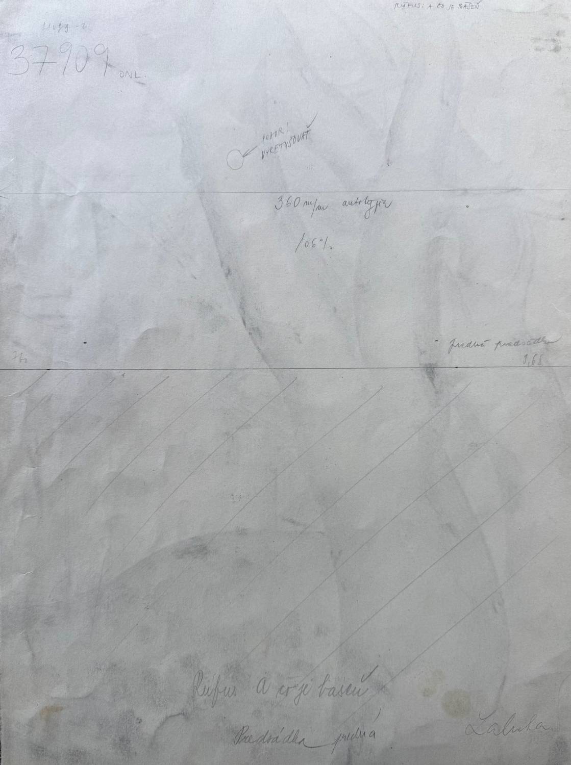 Mičiná, návrh pre Rúfusovu knihu „A čo je báseň“