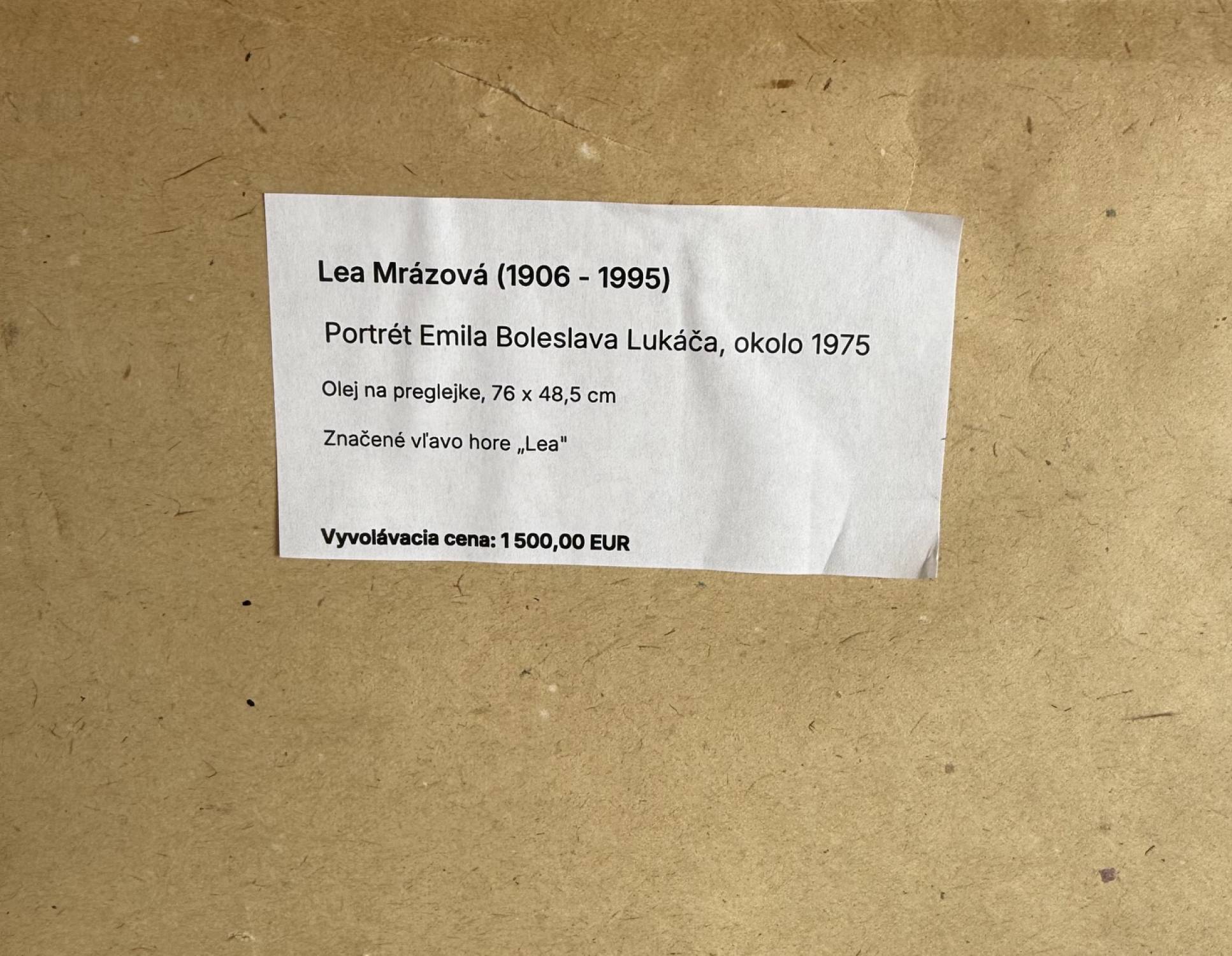 Portrét Emila Bohuslava Lukáča