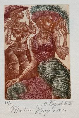 Moulin Rouge v noci (Ex libris J. H.)