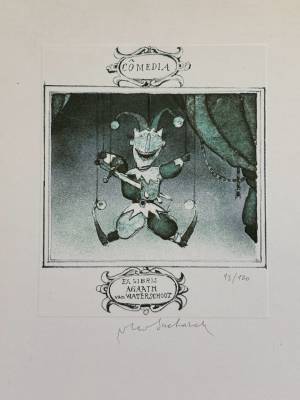 Comedia (Exlibris Agaath van Waterschoot)