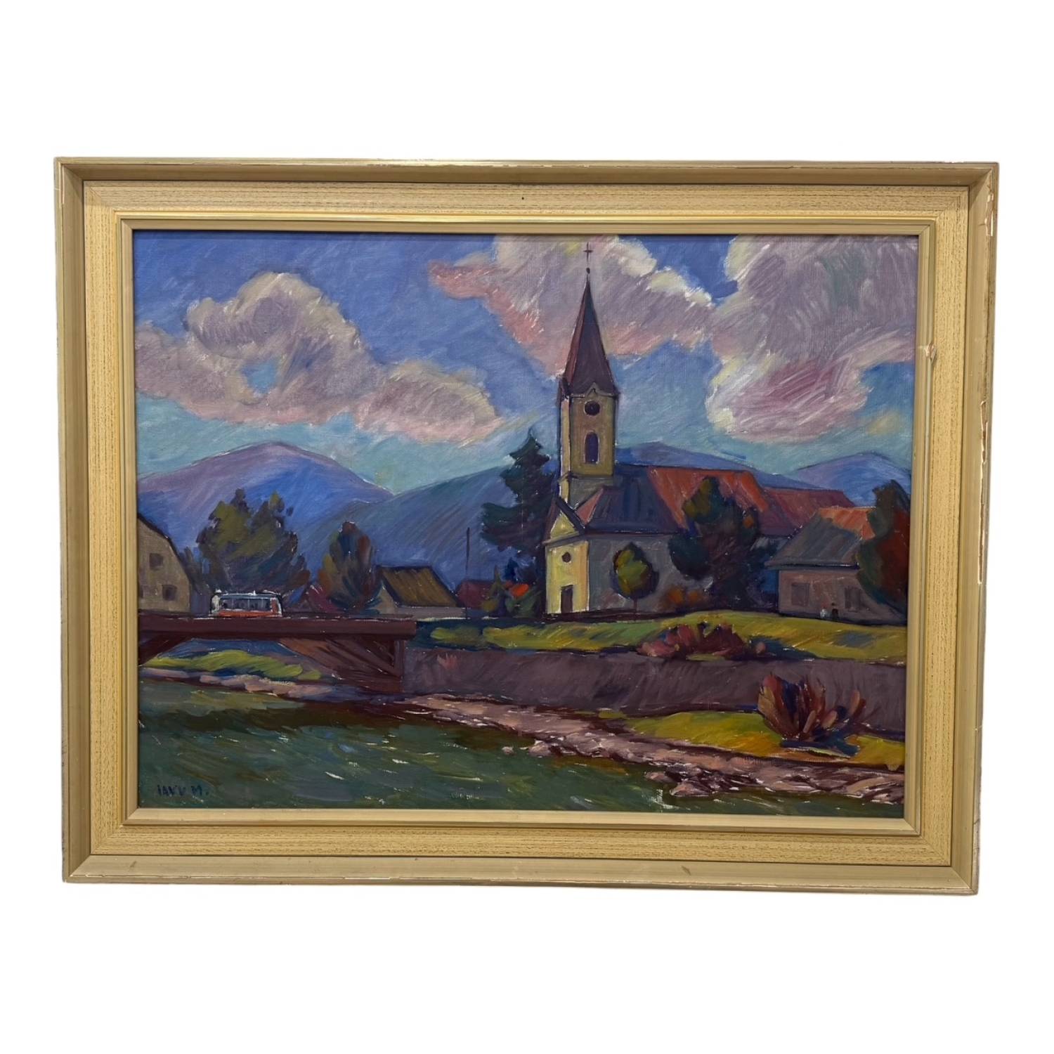 Dedina s kostolom