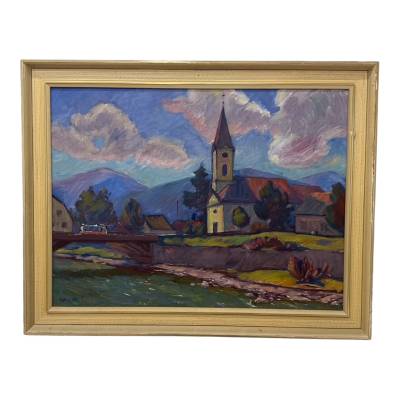 Dedina s kostolom